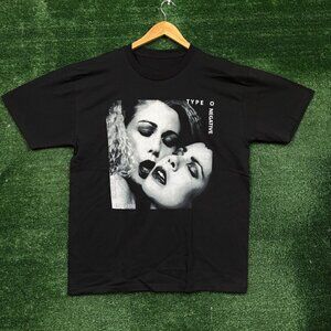 Type O Negative Bloody Kisses Gothic Metal Band T-Shirt Size Large